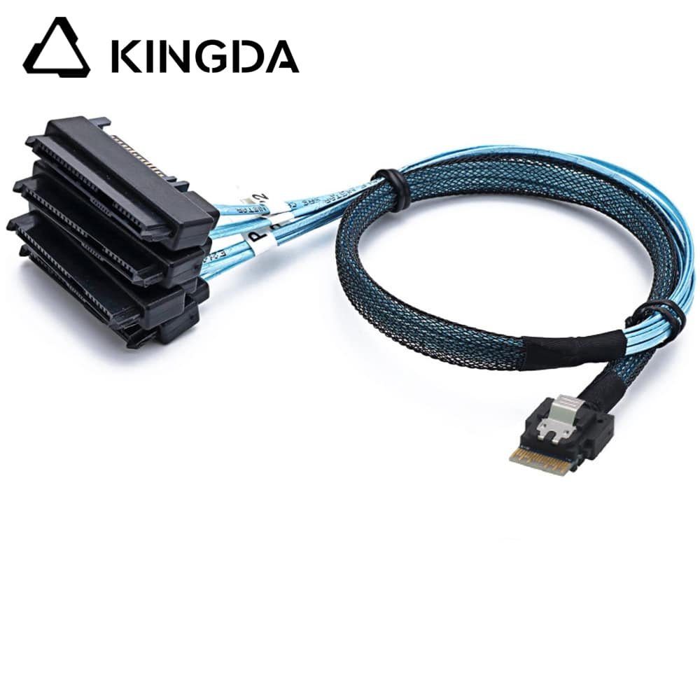 Mini SAS SFF 8654 4I TO 4X SFF 8482 2-IN-1
