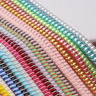 USB cable protectors in multiple colors for style and durability.