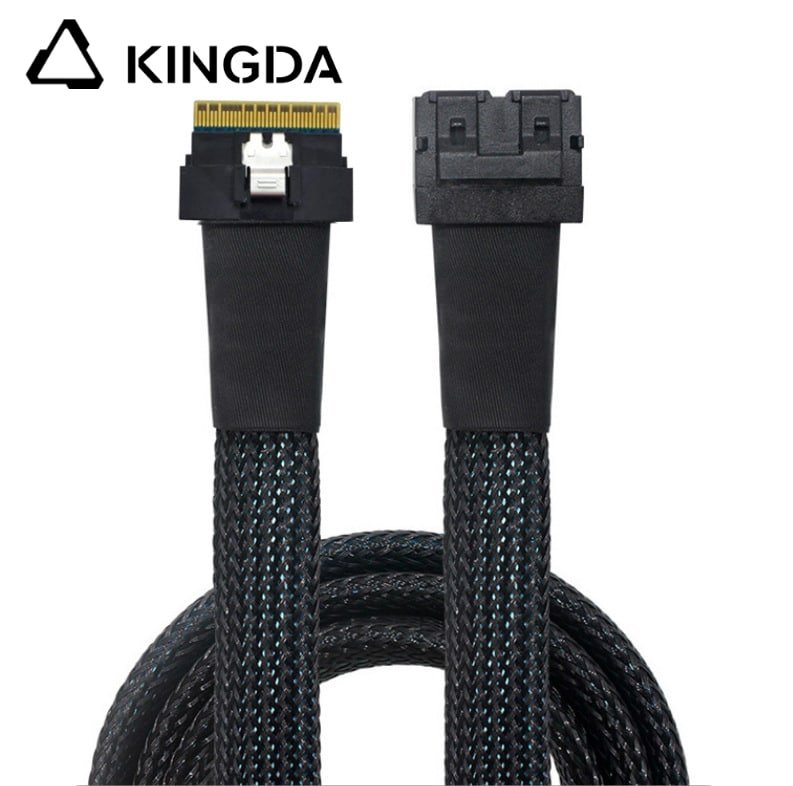 PCI E Slim SAS SFF 8654 8I to dual port SFF 8643