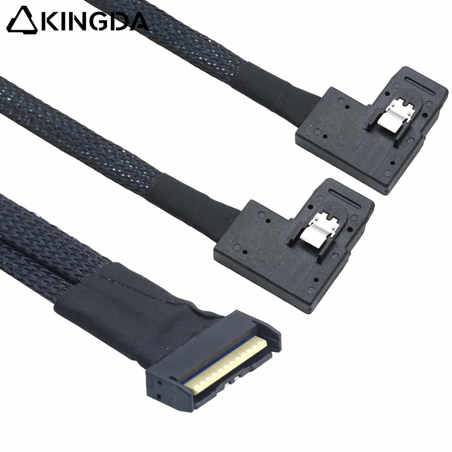 PCIE 5.0 MCIO 8I to 2X 90 degree sas sff 8087