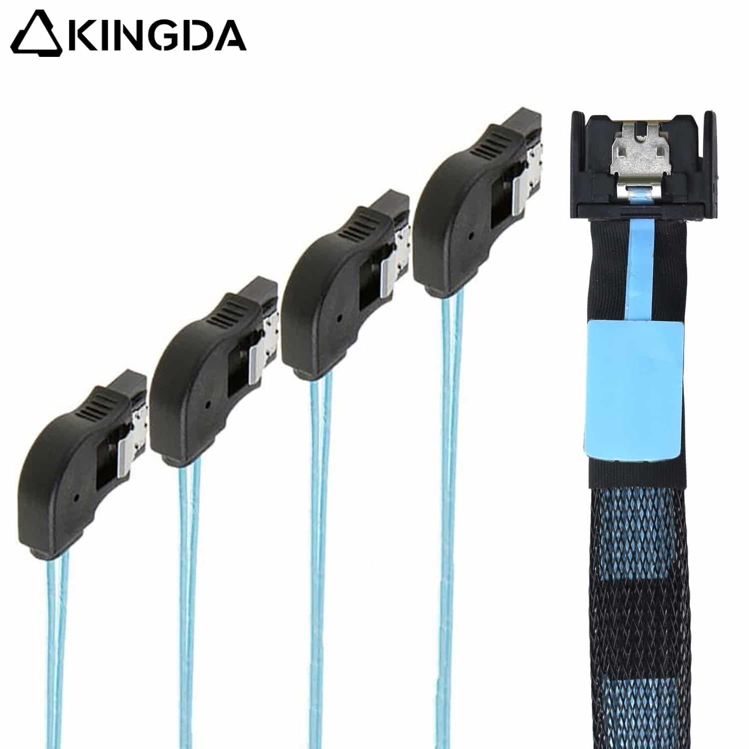 PCIE 5.0 MCIO SFF 8654 4I to 4 right turn sata