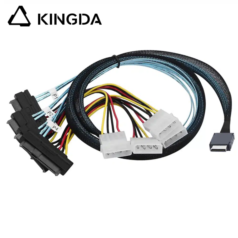 PCIE Oculink SFF 8611 4I To 4X SFF 8482 WITH 4P POWER