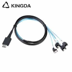 PCIE Oculink SFF 8611 4I To 4X right angle SATA 7P female