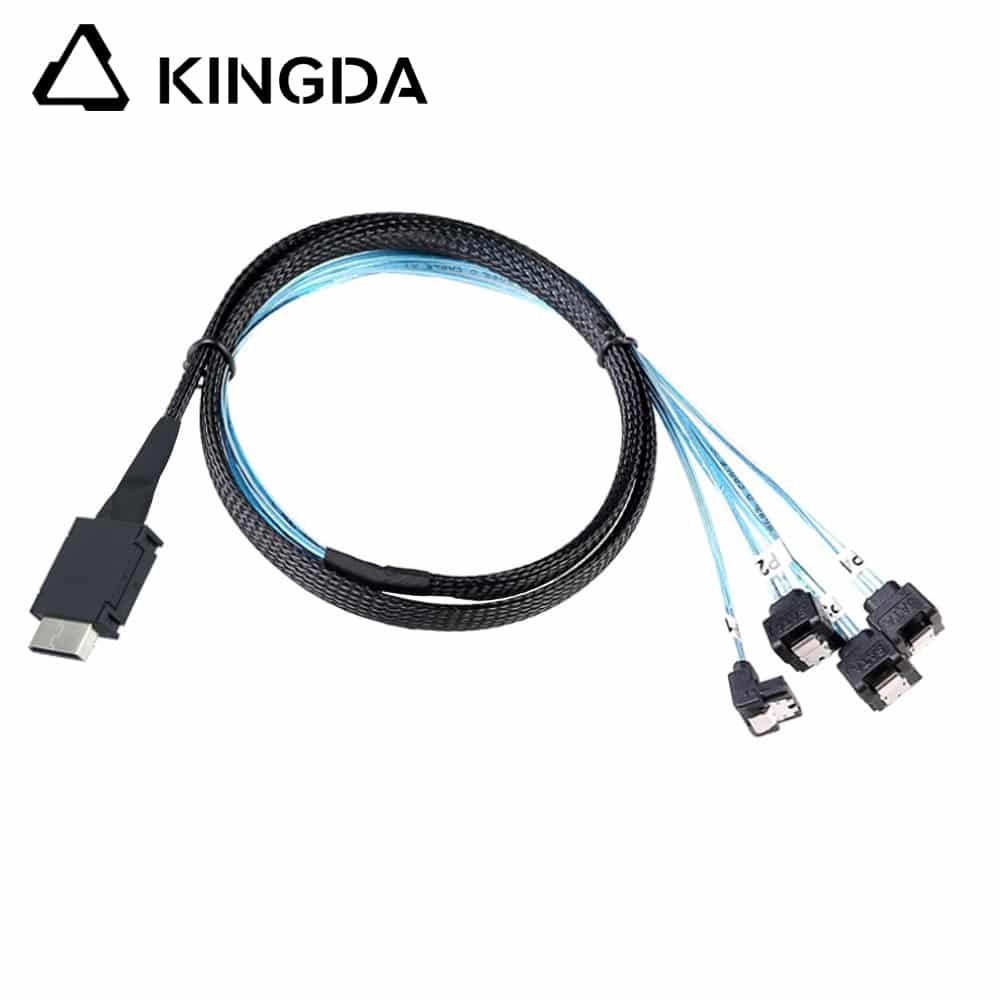 PCIE Oculink SFF 8611 4I To 4X right angle SATA 7P female