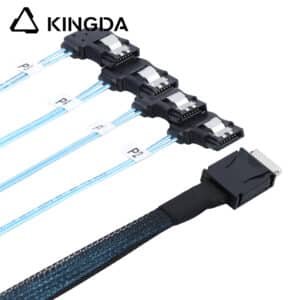 PCIE Oculink SFF 8611 4I To 4X right bend SATA 7P