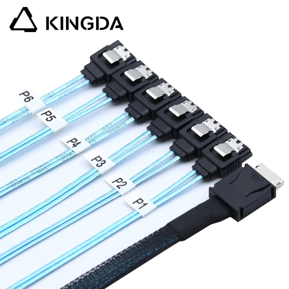 PCIE Oculink SFF 8611 4I To 6X SATA 7P