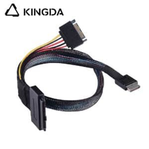 PCIE Oculink SFF 8611 4I To U.2 cable with sata 15P