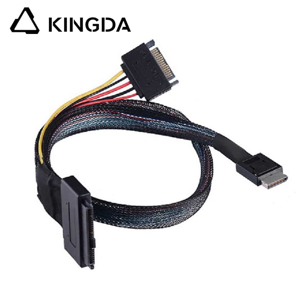 PCIE Oculink SFF 8611 4I To U.2 cable with sata 15P