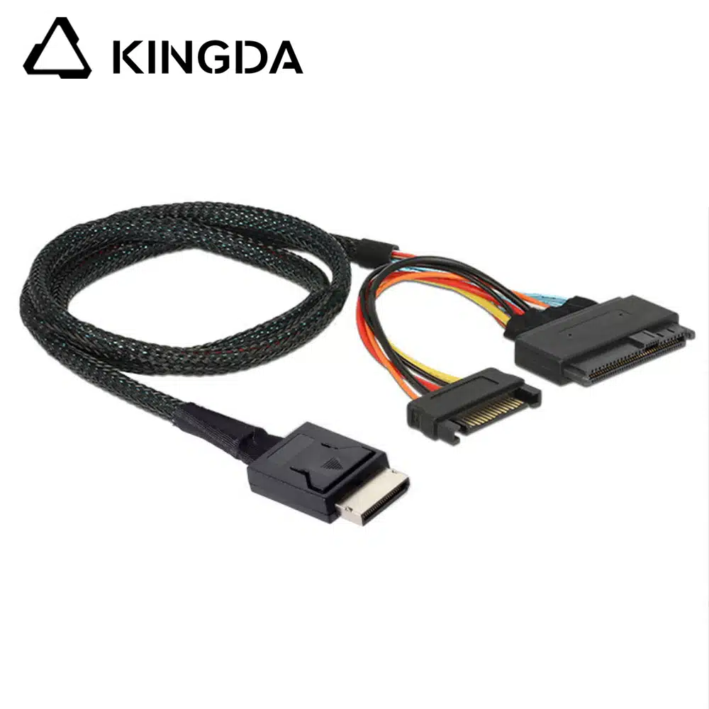 PCIE Oculink SFF 8611 4I male to U.2 SFF 8639 with SATA 15P