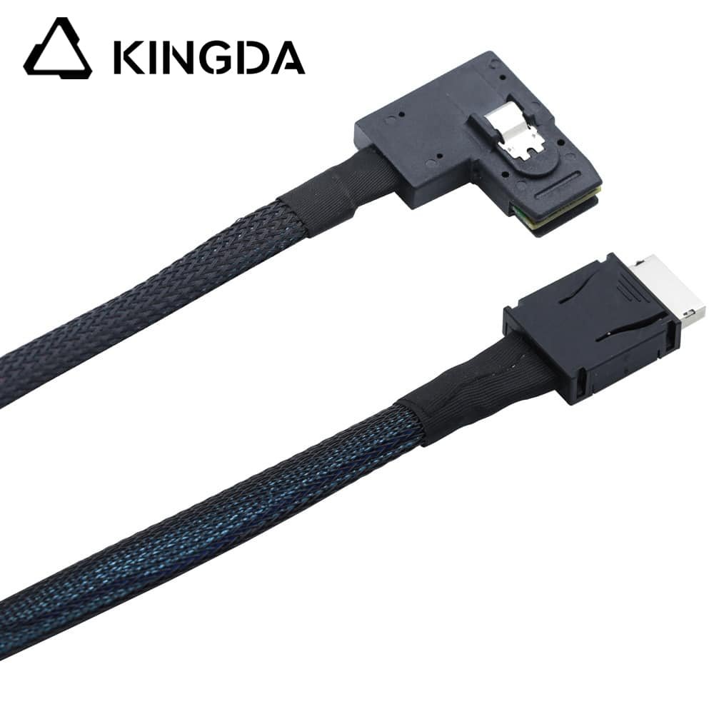 PCIE Oculink SFF 8611 4I male to right turn sff 8087 male