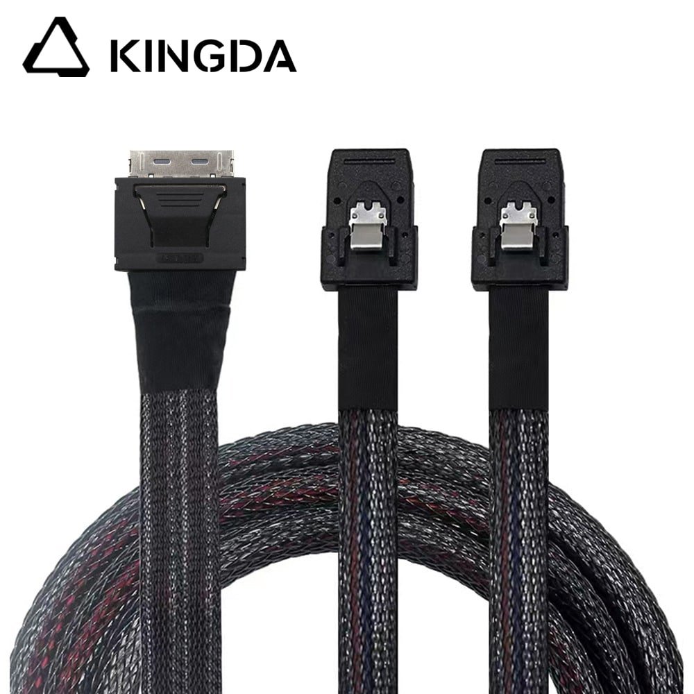 PCIE Oculink SFF 8611 8I to 2 SFF 8087