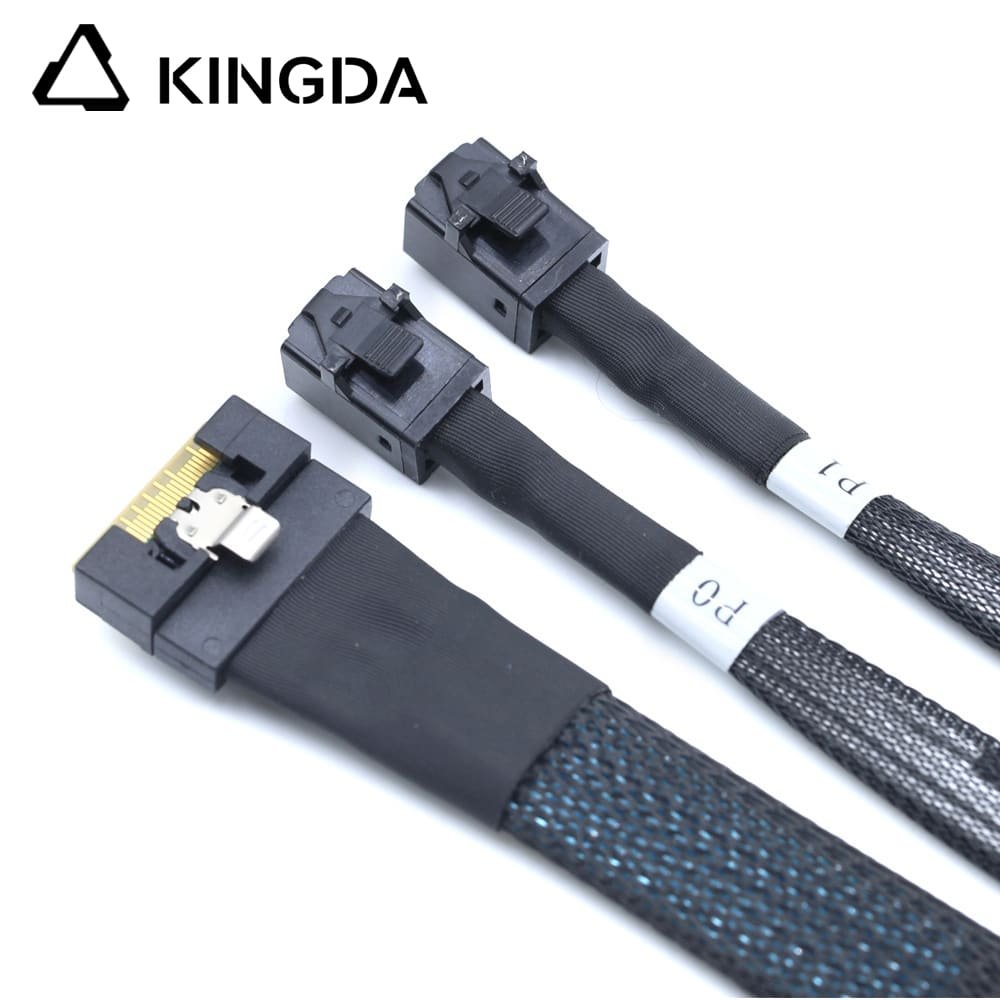 Prevent crooked insertion SFF 8654 8I to dual SFF8643