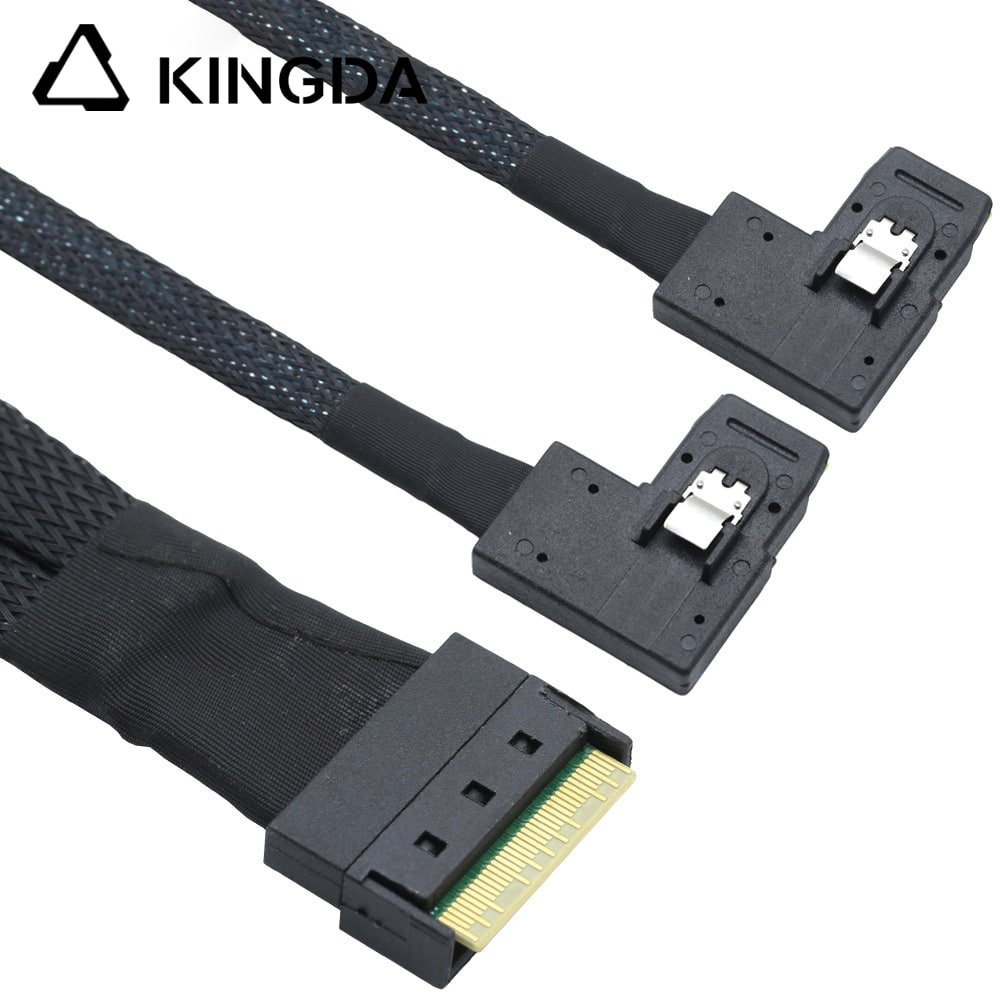 Prevent crooked insertion SFF 8654 8I to dual left bend sff 8087