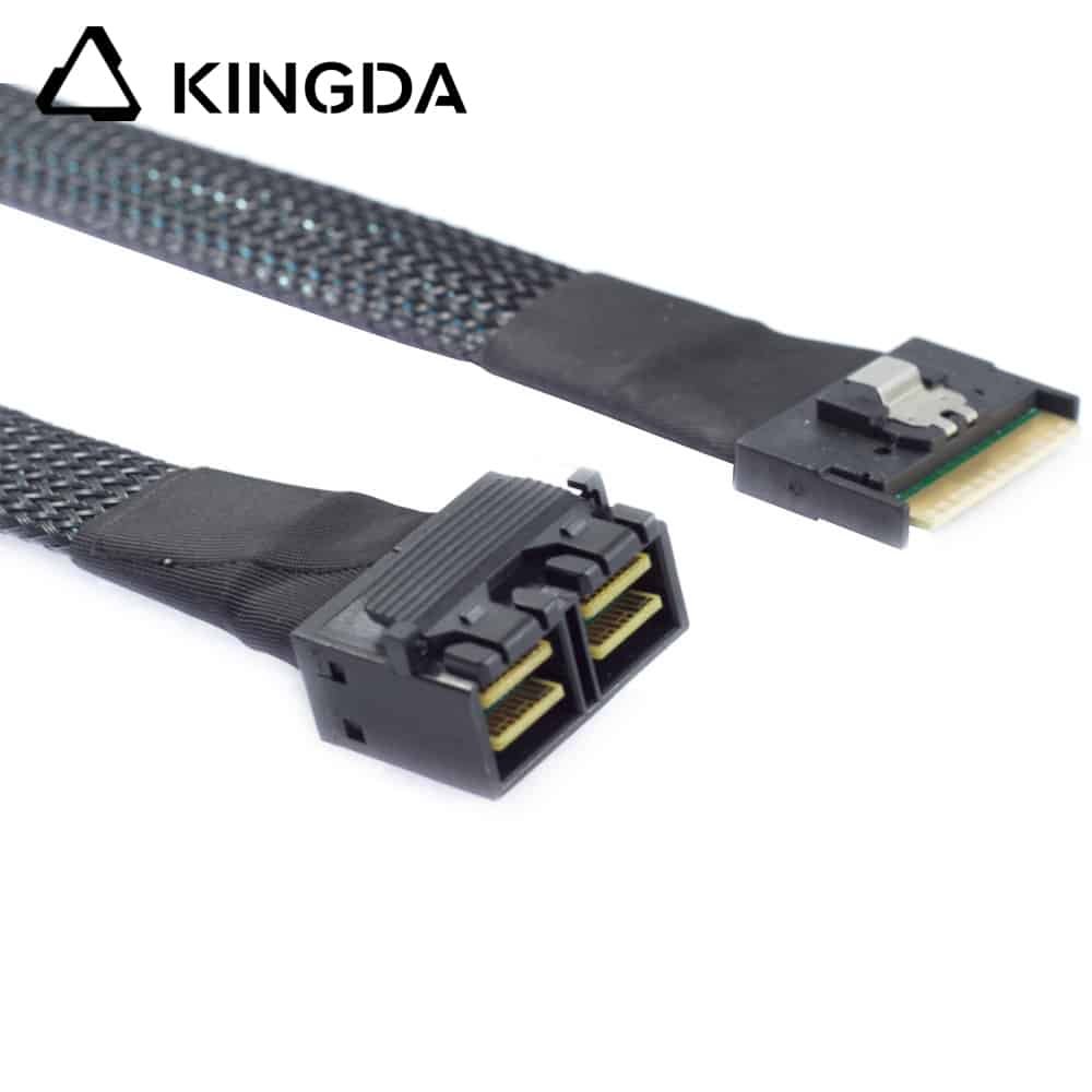 Prevent crooked insertion SFF 8654 8I to dual port sff 8643