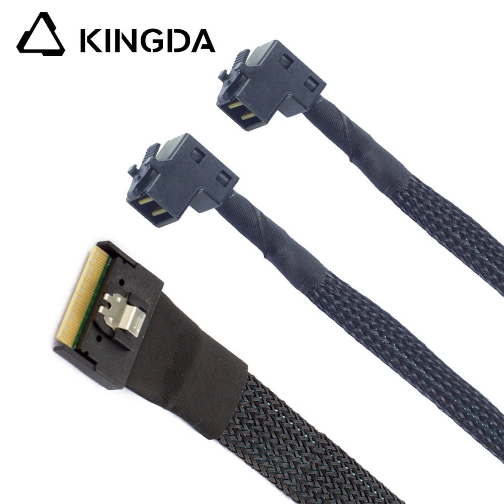 Prevent crooked insertion SFF 8654 8I to dual right angle sff 8643