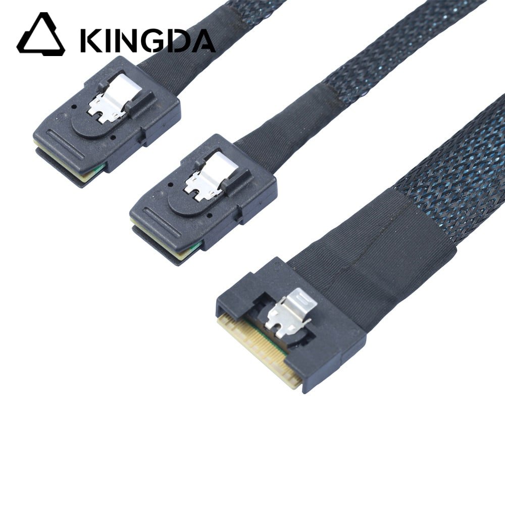 Prevent crooked insertion SFF 8654 8I to dual straight SFF 8087