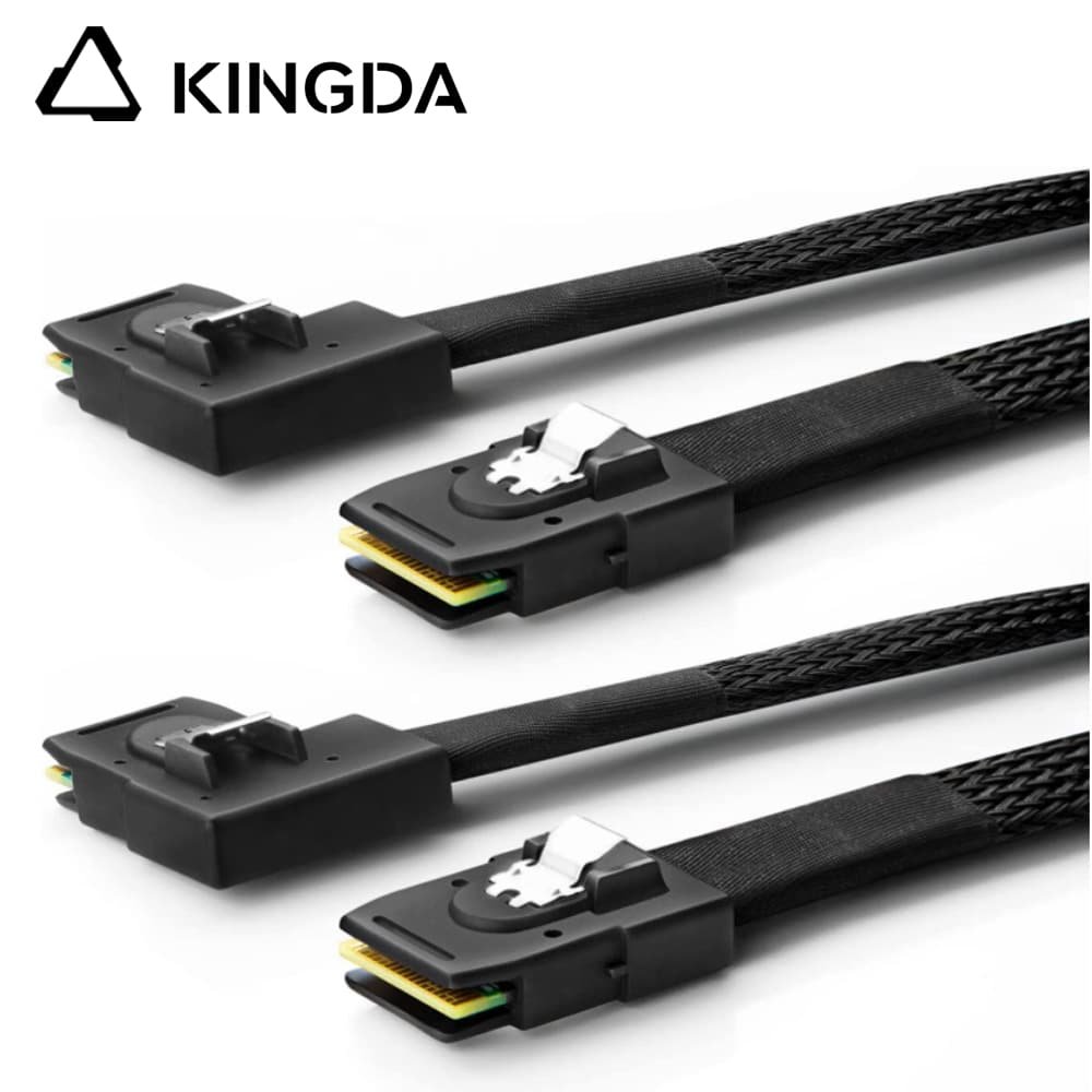 Right bend SFF 8087 Right turn SFF8087 90 degree Mini SAS HD SFF-8087 to SFF 8087A High Speed Server Internal Connection Wire Harness