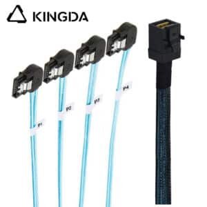 SAS 3.0 sff 8643 to 4 port left bend sata 7P