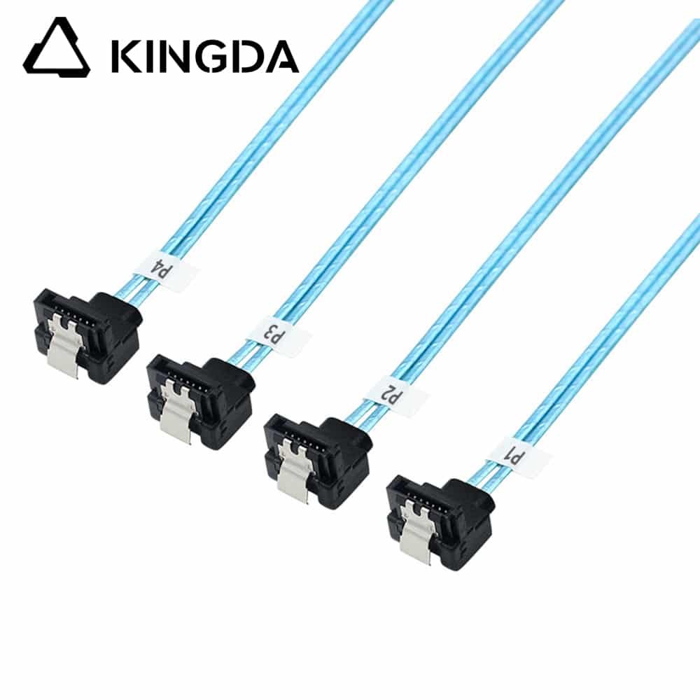 SAS 4.0 4 90 degree SATA 7P femlae to 4 sata 7P