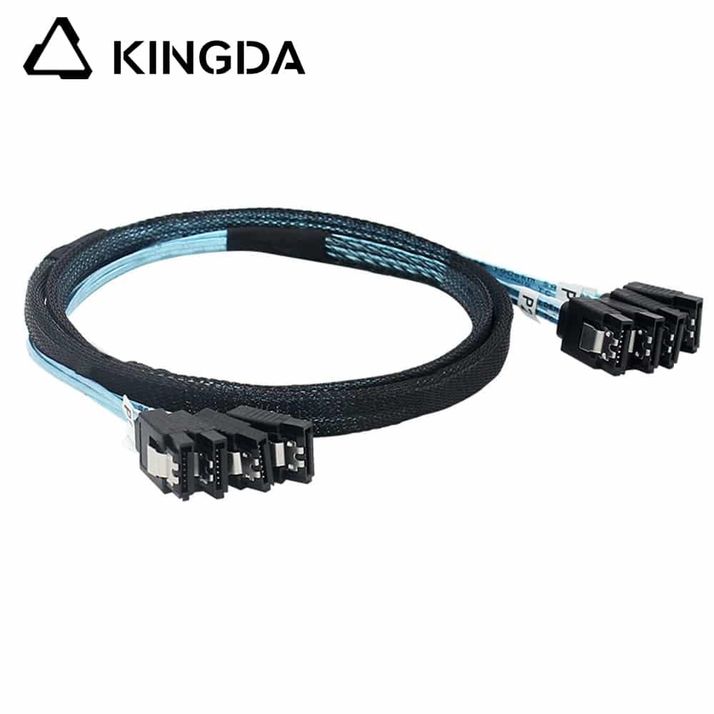 SAS 4.0 4 port straight SATA 7P femlae to sata 7P