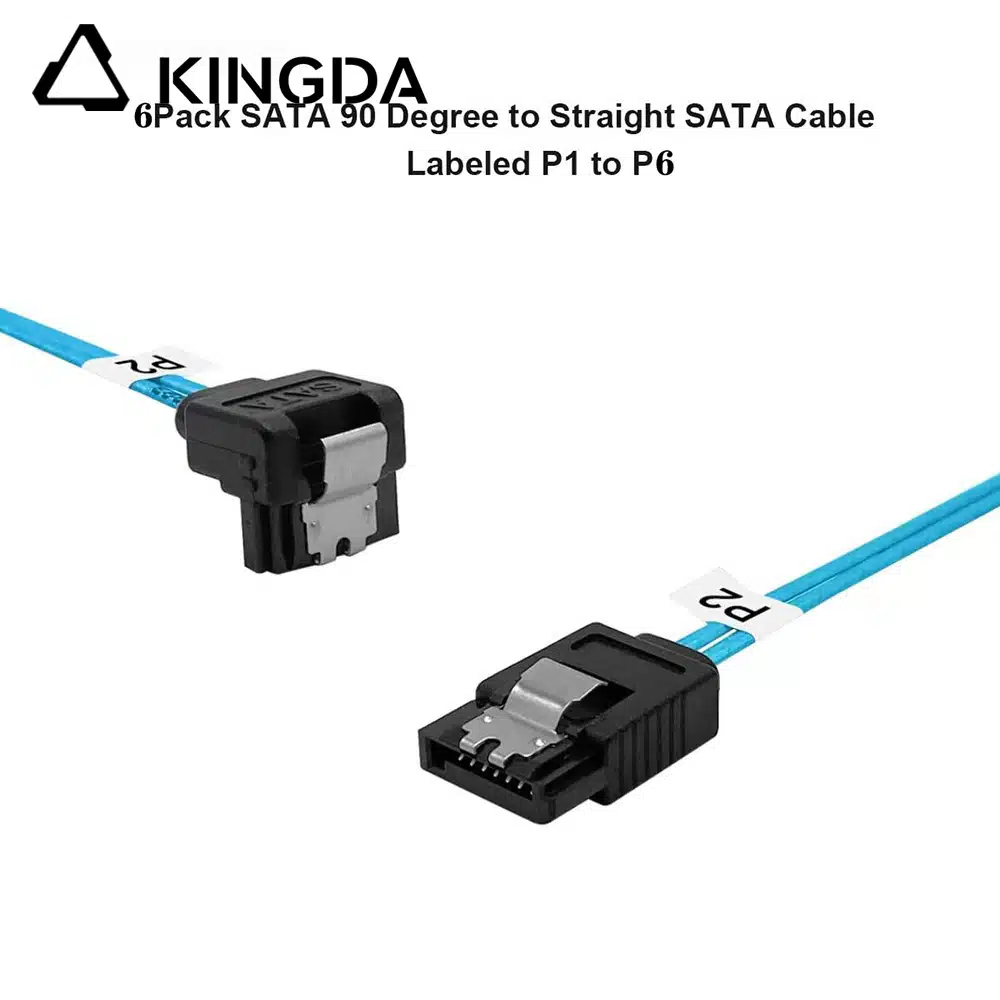 SAS 4.0 6 port SATA 7P femlae to 6 right 90 degree sata 7P