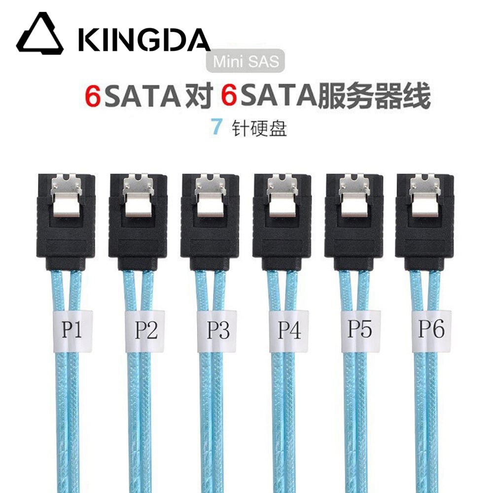 SAS 4.0 6 port straight SATA 7P femlae to 6 sata 7P