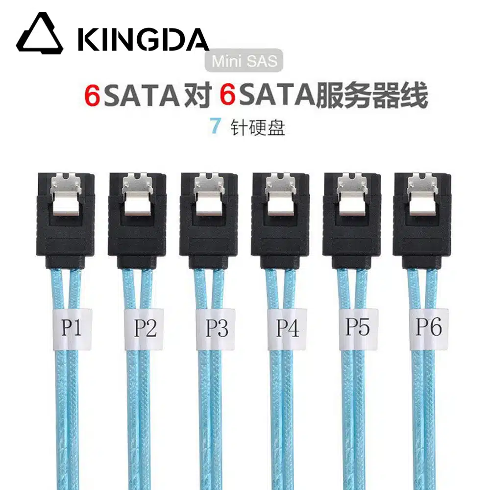 SAS 4.0 6 port straight SATA 7P femlae to 6 sata 7P