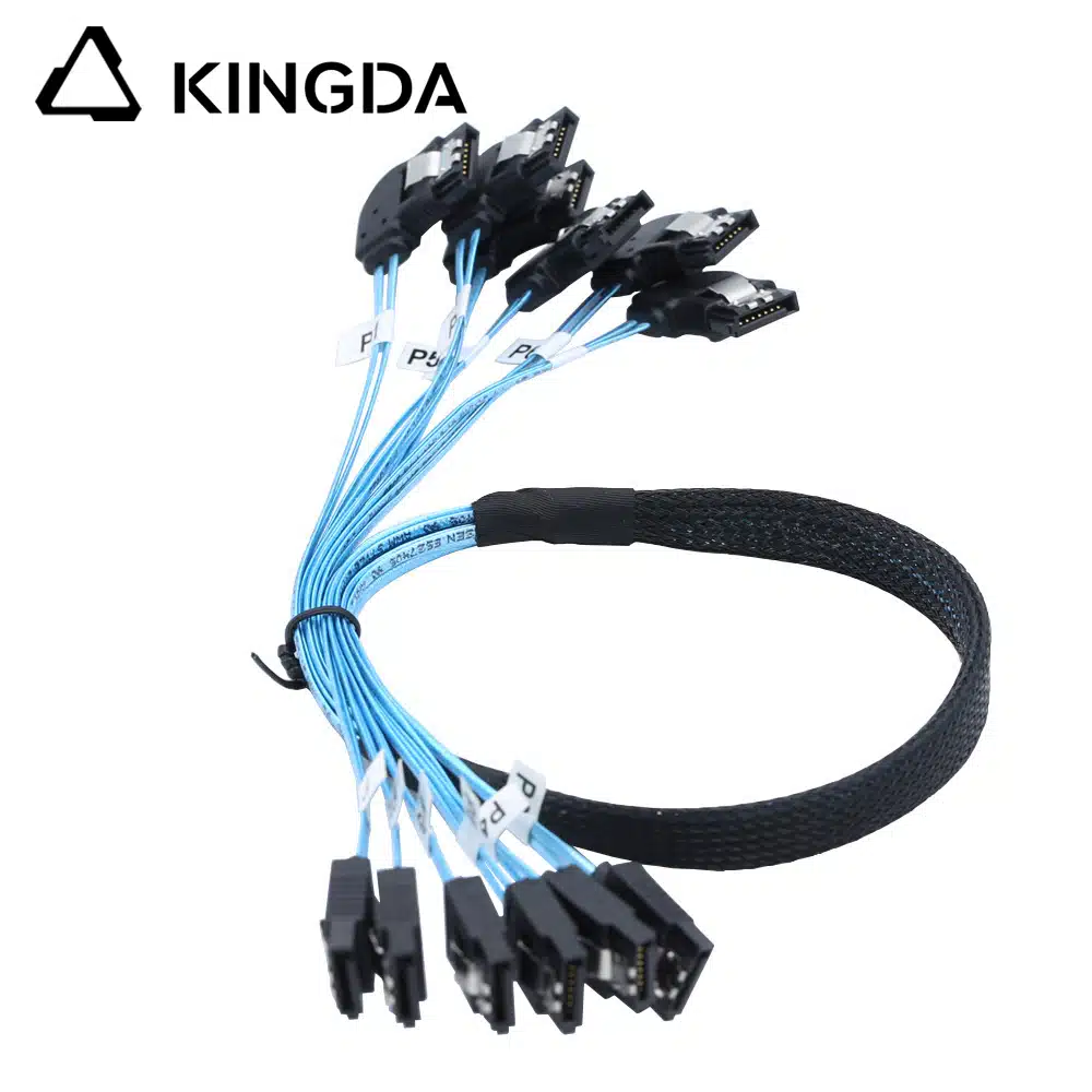 SAS 4.0 6 right bend SATA 7P to sata 7P