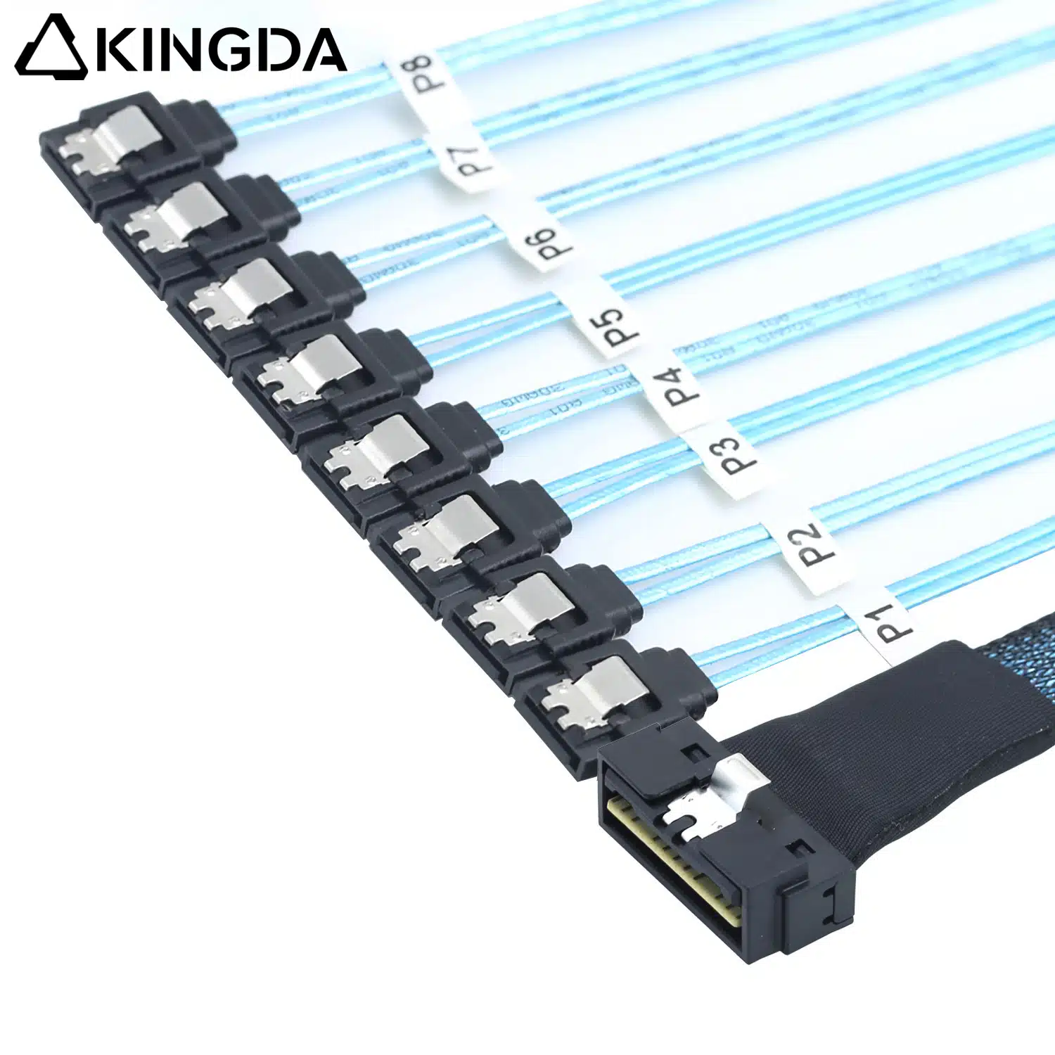 SAS 4.0 LP SFF 8654 8I to 8 SATA 7P