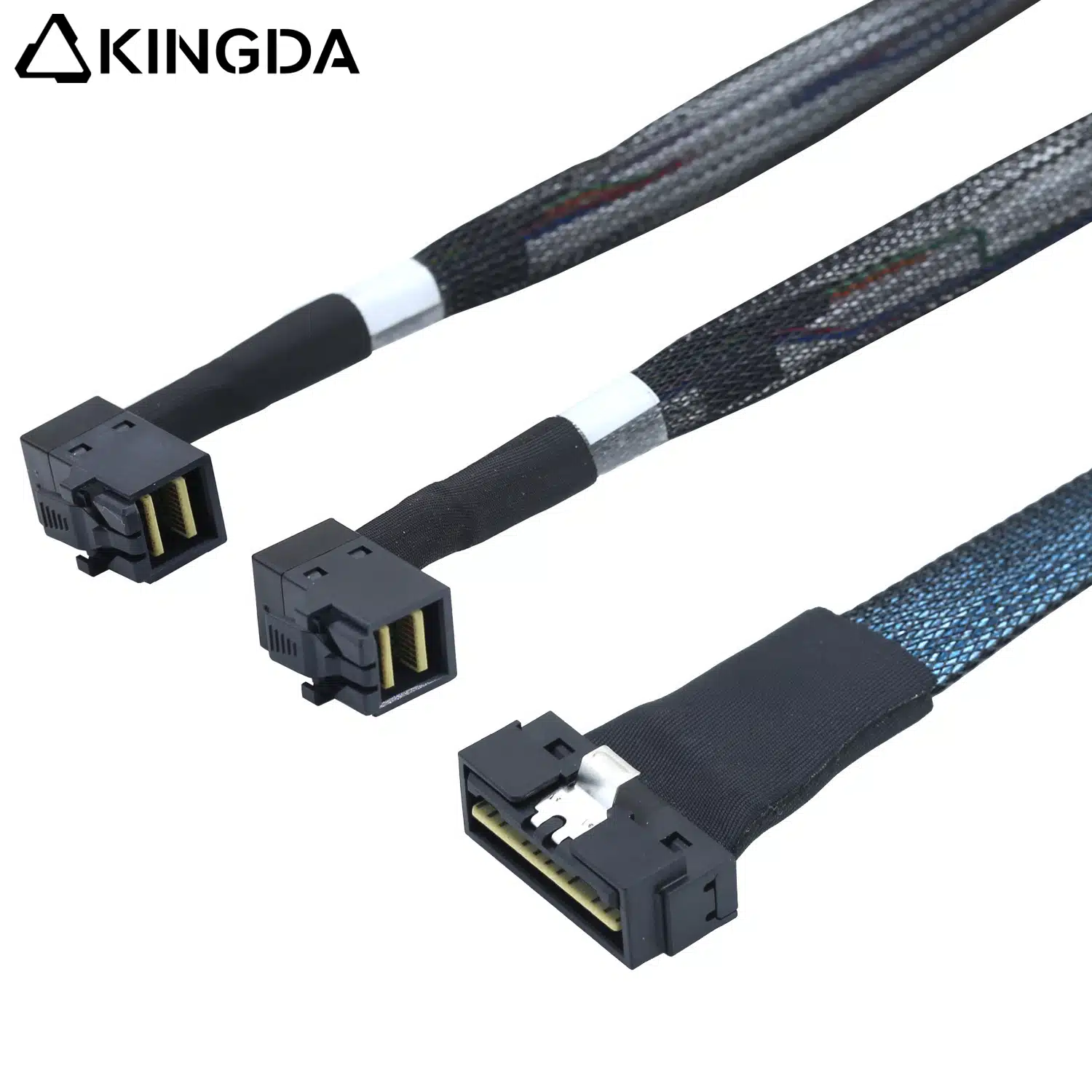 SAS 4.0 LP SFF 8654 8I to dual 90-degree sff 8643