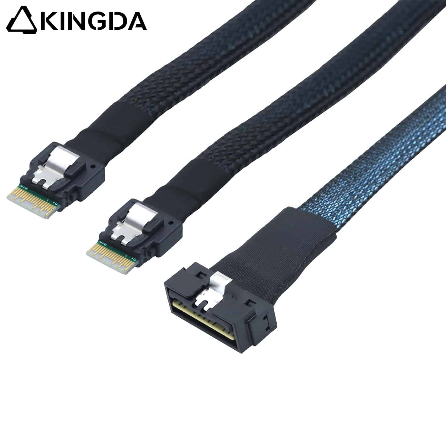 SAS 4.0 Low profile SFF 8654 8I to dual SFF 8654 4I