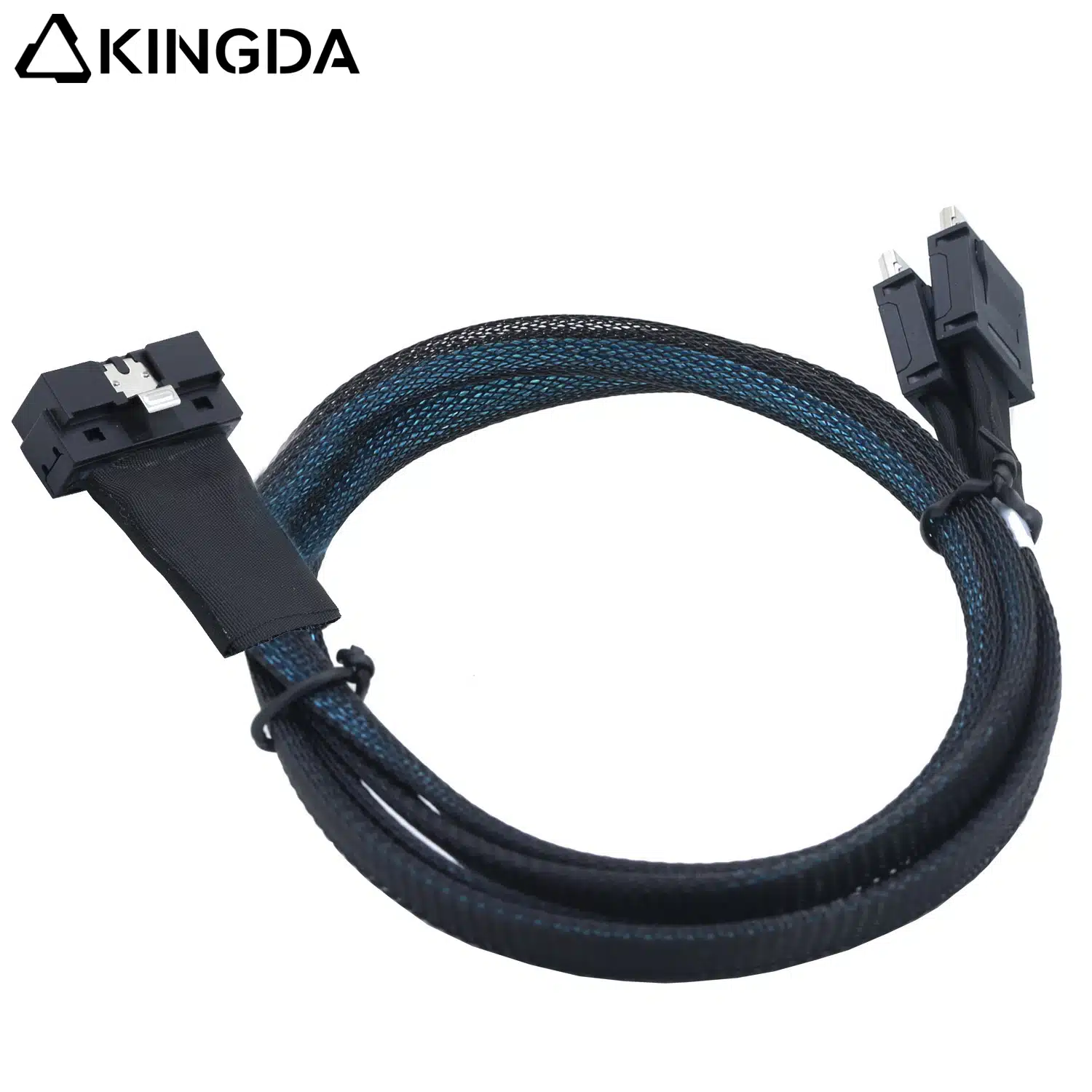 SAS 4.0 Low profile Slim SAS SFF 8654 8I (74P) male to dual Oculink 8611 4i