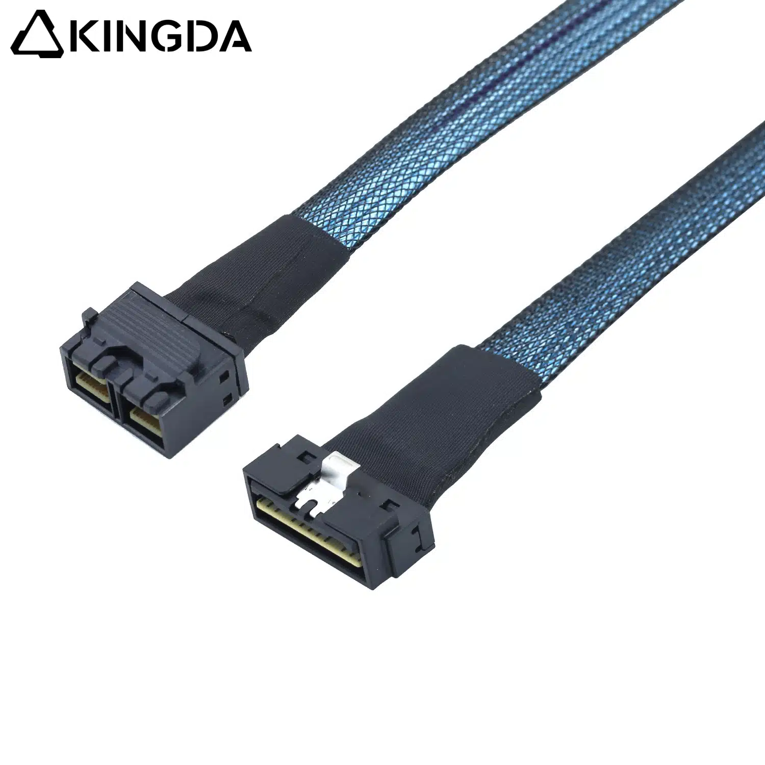 SAS 4.0 Low profile Slim SAS SFF 8654 8I to dual port sff 8643 8i