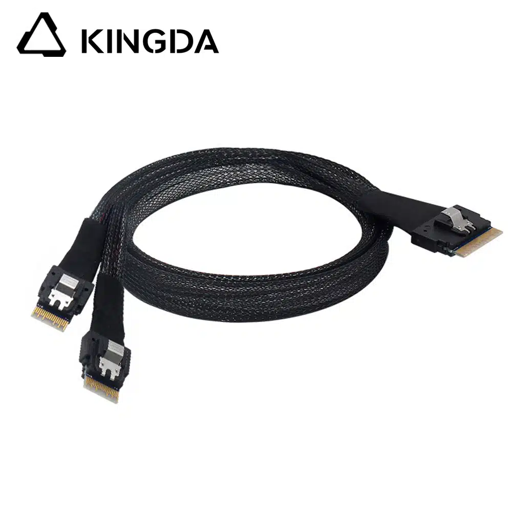 SAS 4.0 Slim SAS SFF 8654 8I to dual SFF 8654 4I