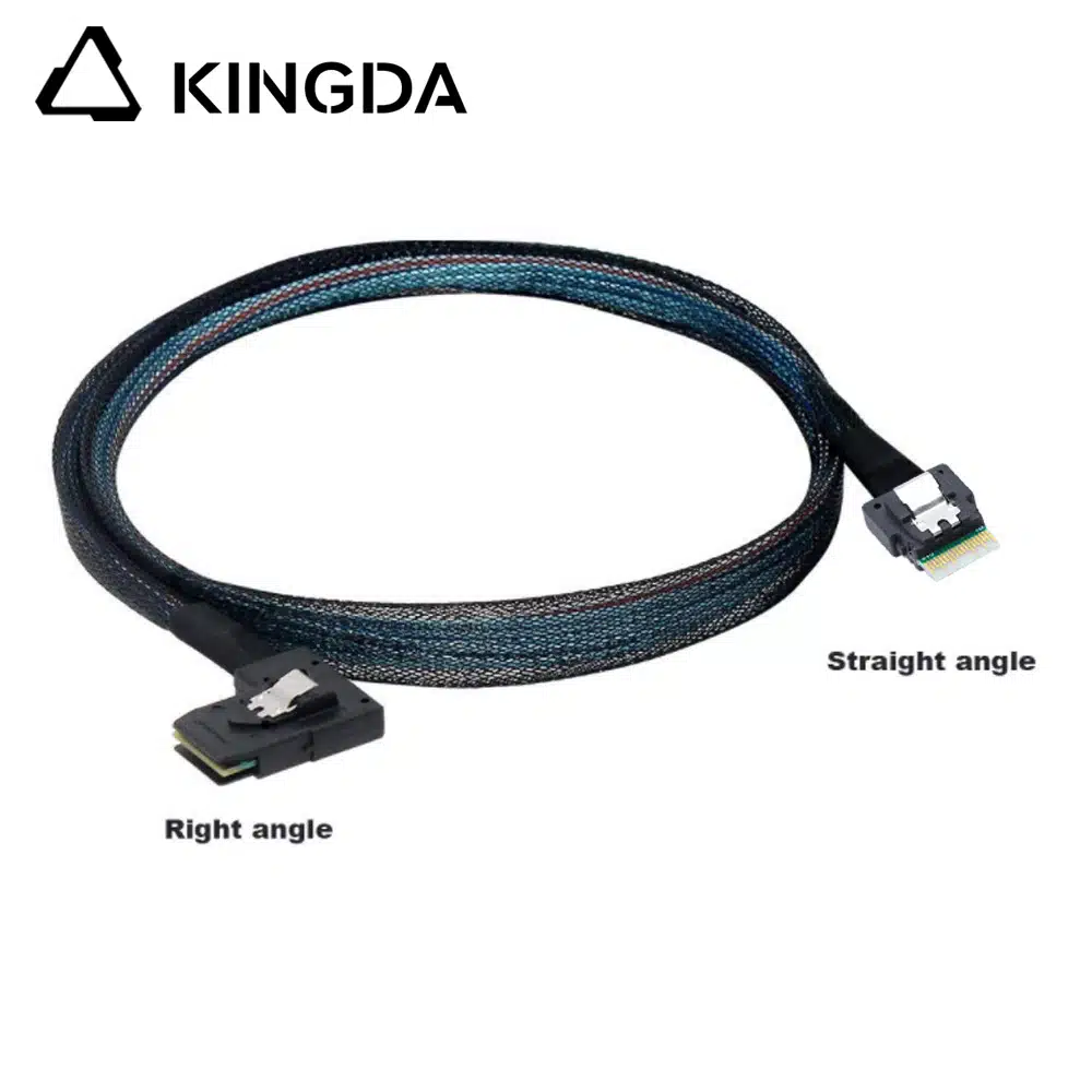 SAS 4.0 slimsas SFF 8654 4i TO right turn SFF 8087