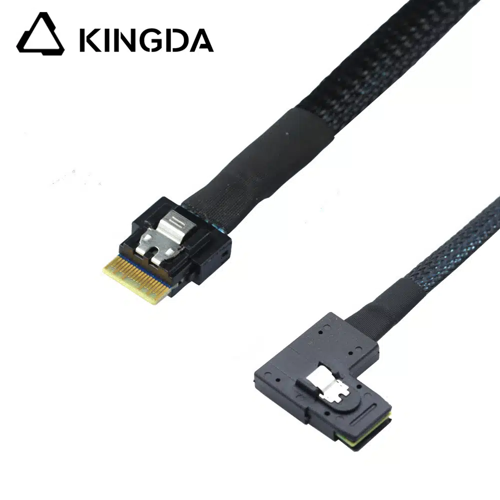 SAS 4.0 slimsas SFF 8654 4i mal to left bend SFF 8087