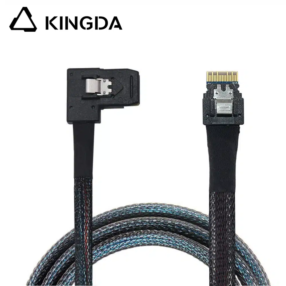 SAS 4.0 slimsas SFF 8654 4i mal to right bend SFF 8087