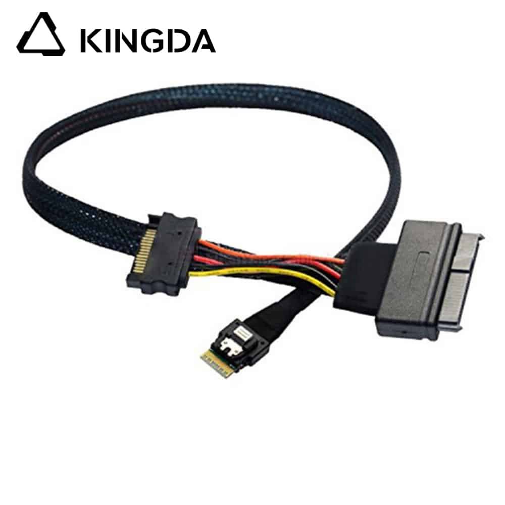 SAS SFF 8654 4I 38p TO SFF 8639 WITH SATA 15P