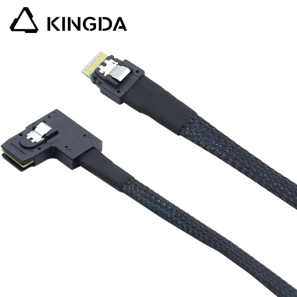 SAS SFF 8654 4I 38p male to right angle SFF 8087
