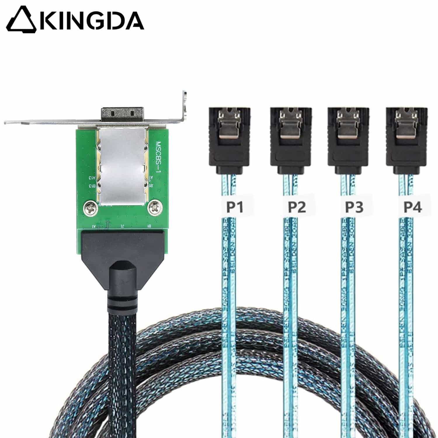 SFF 8088 26p female to 4 sata with speing