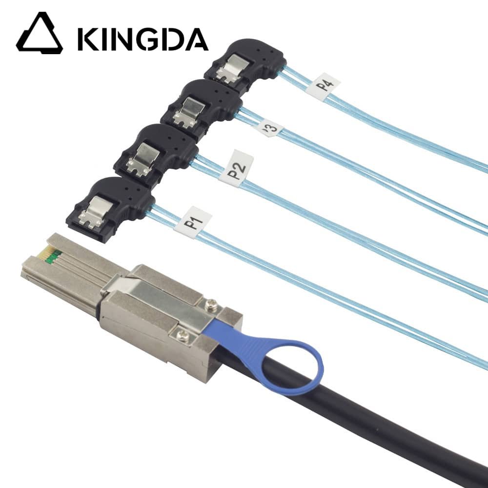 SFF 8088 26p to 4 left turn sata with speing