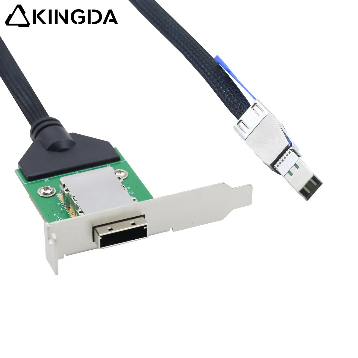SFF 8088 receptacle to 4 SFF 8644 male