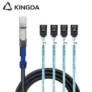 SFF 8644 male to 4X SATA 7P female