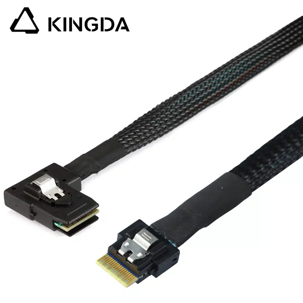 SFF 8654 4I male to right angle SFF 8087