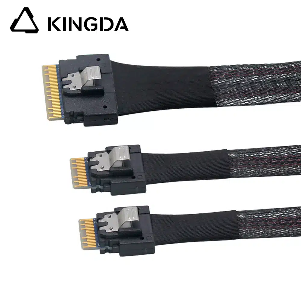 Slim SAS SFF 8654 8I to dual SFF 8654 4I