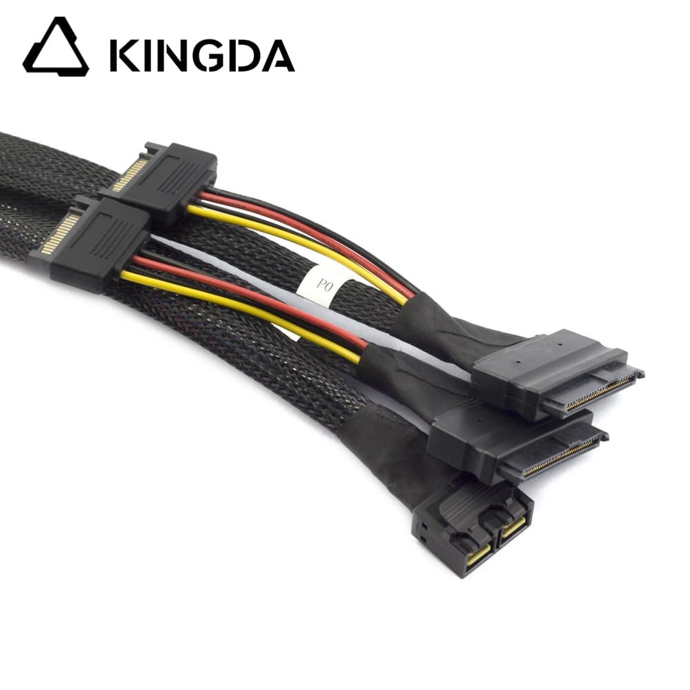 dual SFF 8643 to 2x sff 8639 with sata 15P