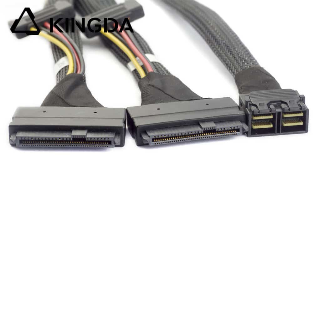 dual port SFF 8643 to 2 port sff 8639 with sata 15P