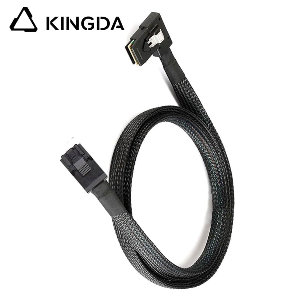 left bend MINI SAS 3.0 sff 8643 male to straight 8643 male