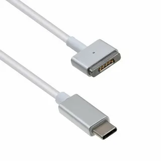 Charging cable with MagSafe connector on one end and USB-C on the other