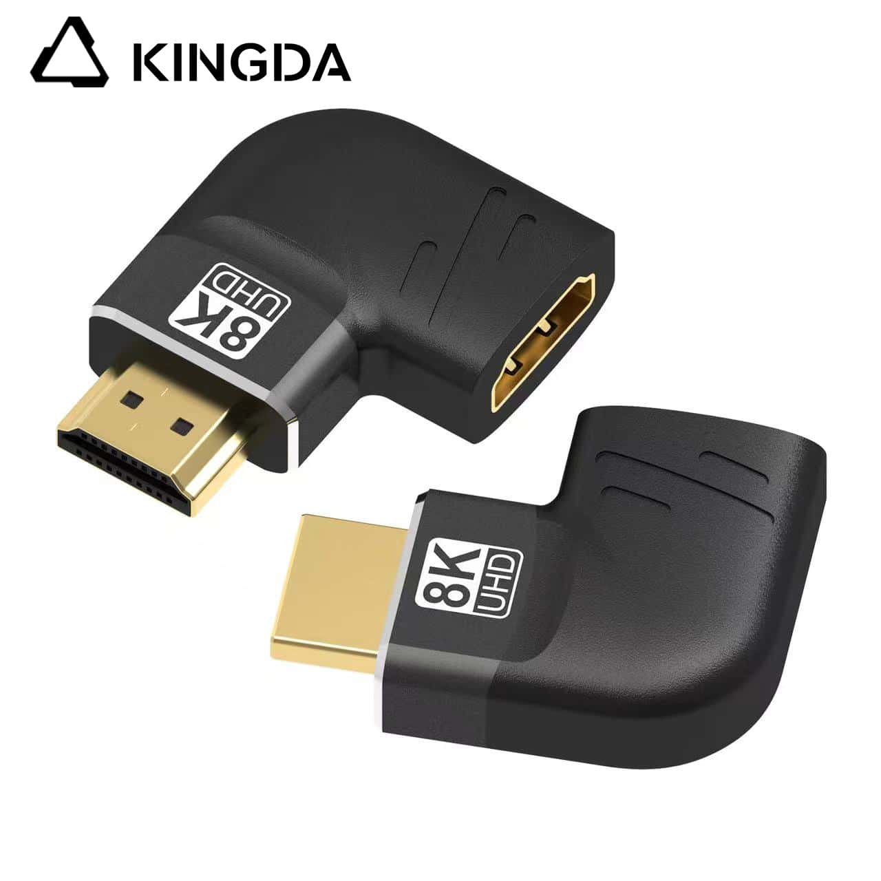 metal case 90 degree 8K HDMI Adapter